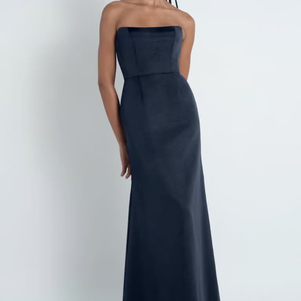 NWT Black Size 12 Jenny Yoo Floor Length Evening Gown - Perfect Condition